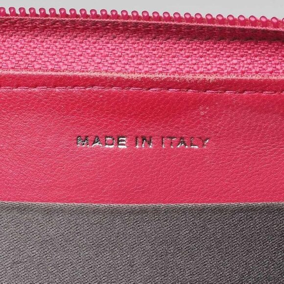 Chanel Pink Patent Leather Embossed Lucky Symbols Long Zippy Wallet - Picture 9 of 11
